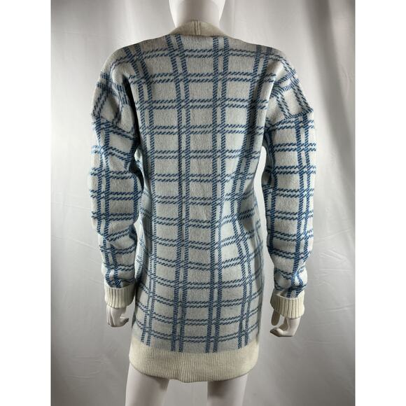 Majorelle Steph Boyfriend White Acrylic Cardigan Dress Size S - Picture 3 of 4